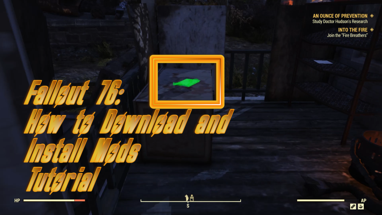 Мод подсветки планов и рецептов для Fallout 76